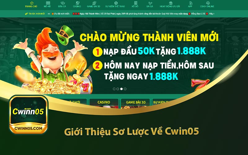 hình ảnh mang thương hiệu cwin05 và giới thiệu sơ lược về nhà cái nổi trội này